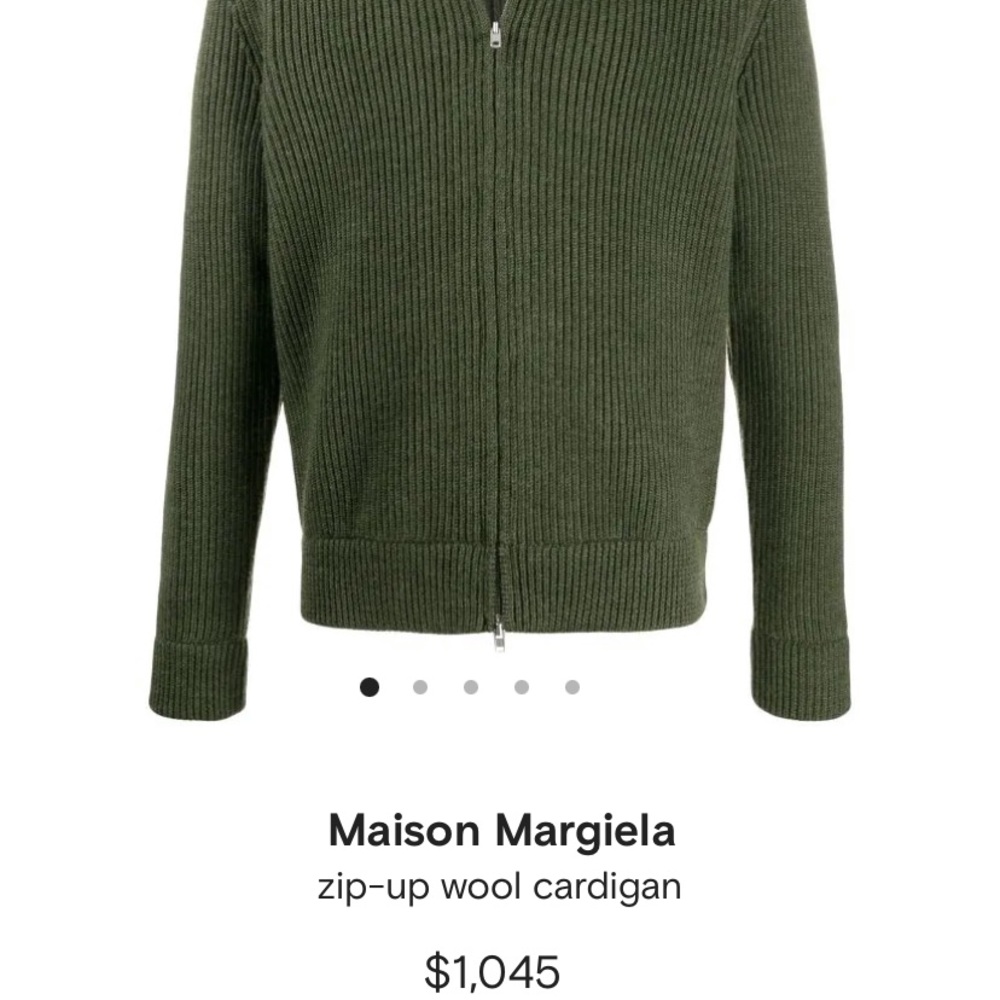 Maison Margiela ribbed zip cardigan - Picture 6 of 7